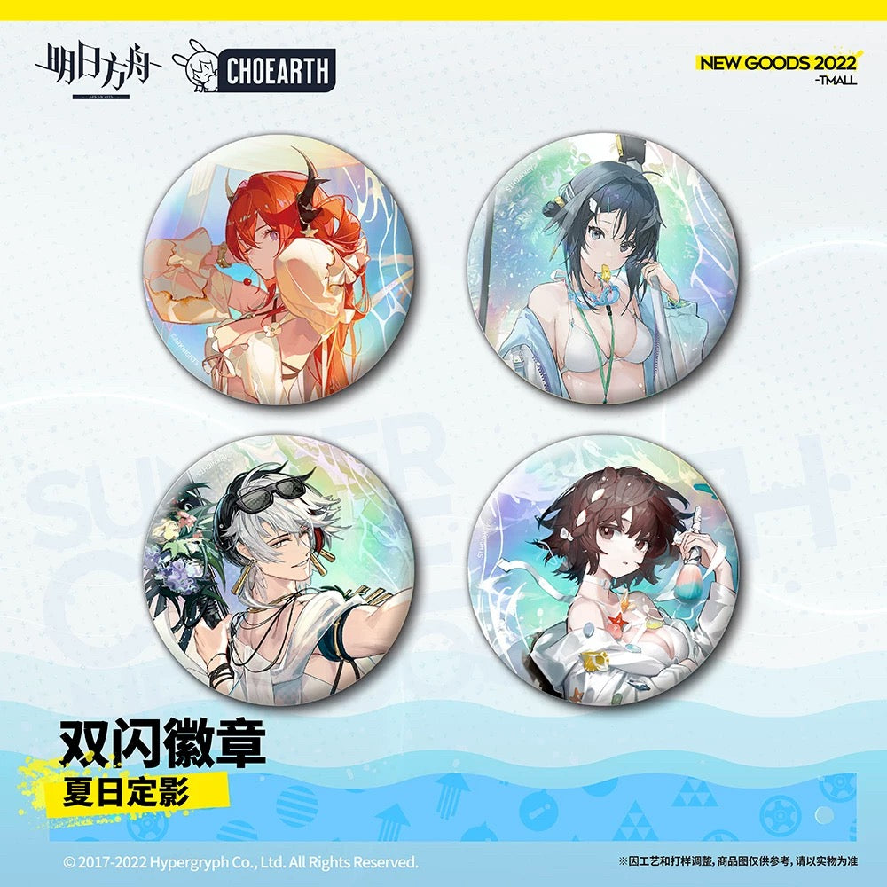 Arknights Summer Reflection Series Glittering Shikishi Badge