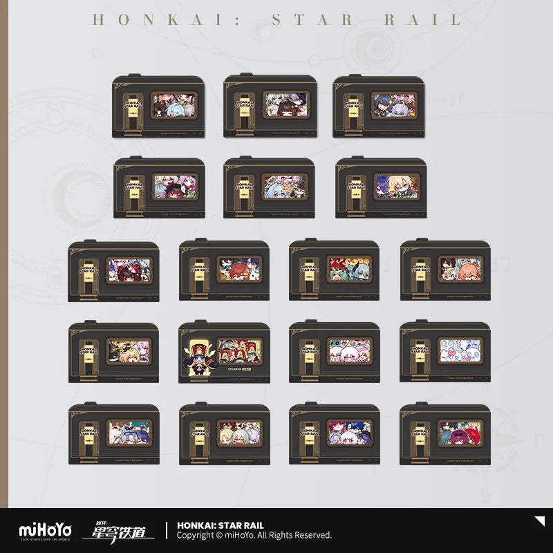 Honkai: Star Rail Pom-Pom Exhibition Series Chibi Sticker Box