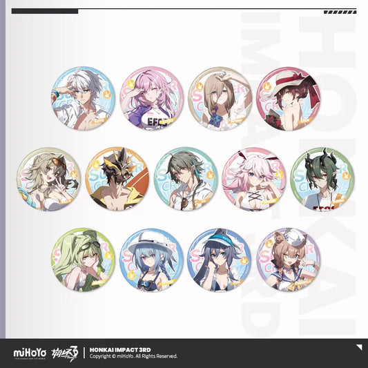 Honkai Impact 3rd Summer Cruise Series Tinplate Badge Vol.4