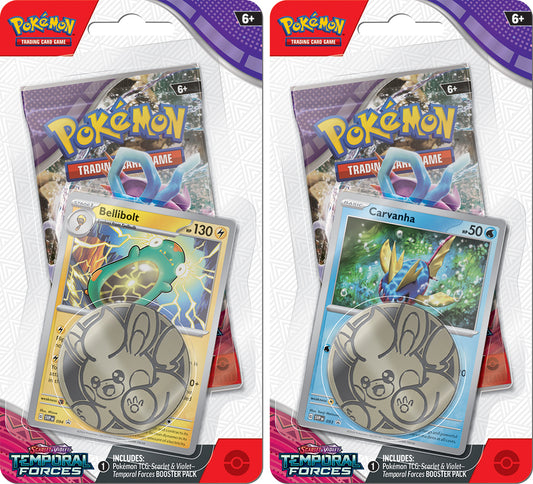 Pokemon Trading Card Game (TCG): Scarlet & Violet - Temporal Forces Checklane Blisters Carton