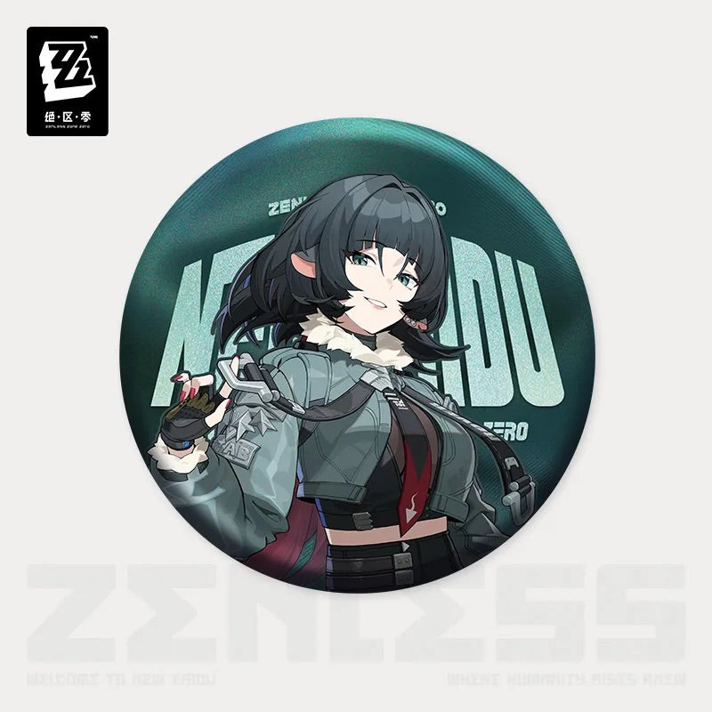 Zenless Zone Zero Artwork Series Faction Unknown Tinplate Badge