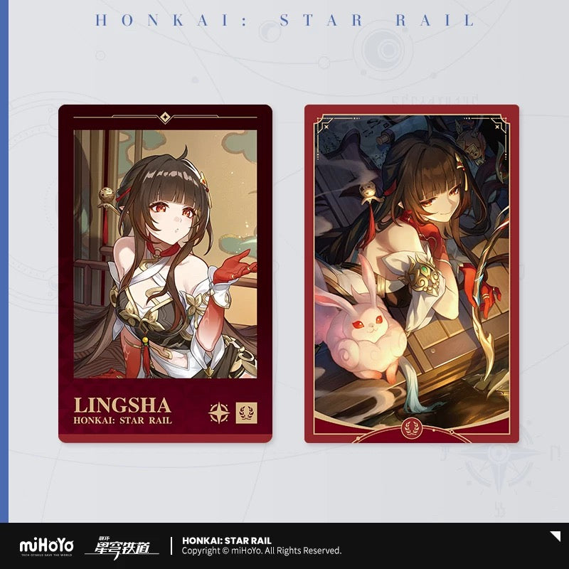 Honkai: Star Rail Lingsha Polaroid Light Cone Gift Card Set (Not For Sale)