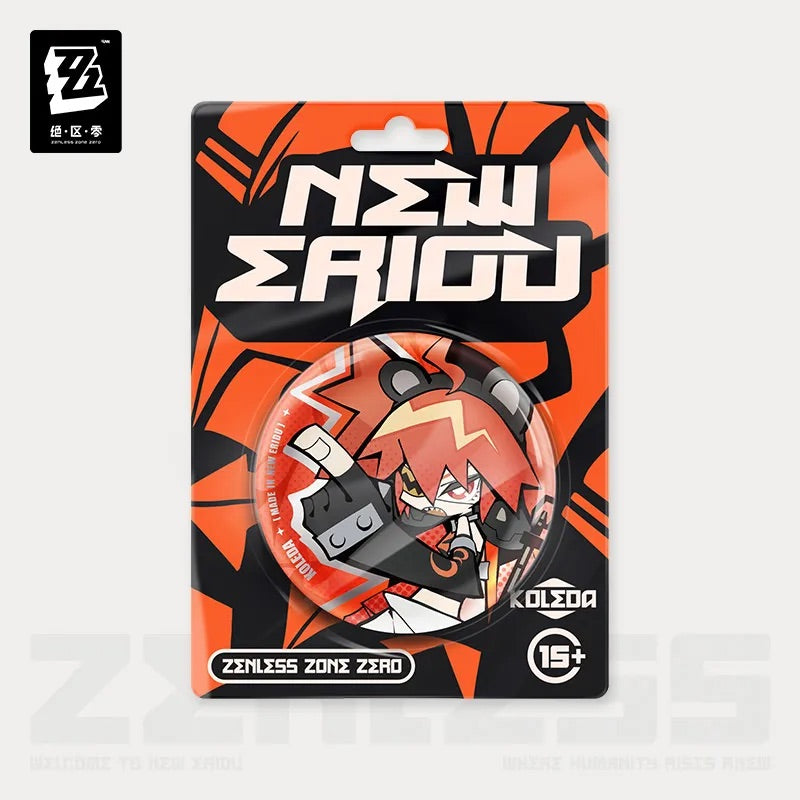 Zenless Zone Zero New Eridu Series Belobog Heavy IndustriesChibi Tinplate Badge