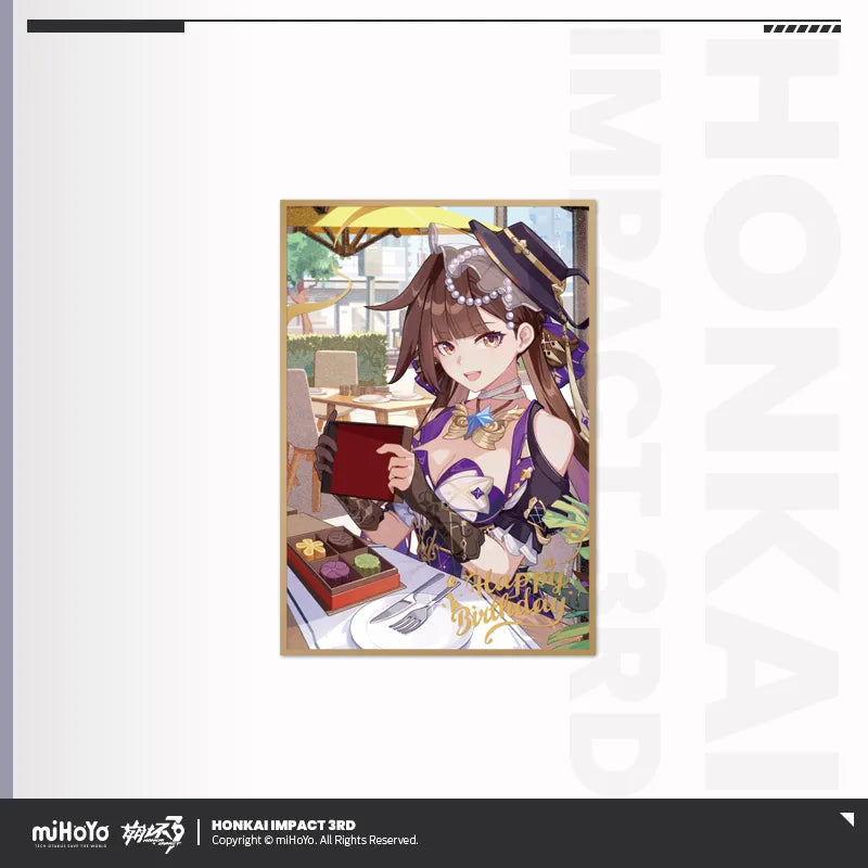 Honkai Impact 3rd Birthday Greeting Series PET Shikishi Cardboard