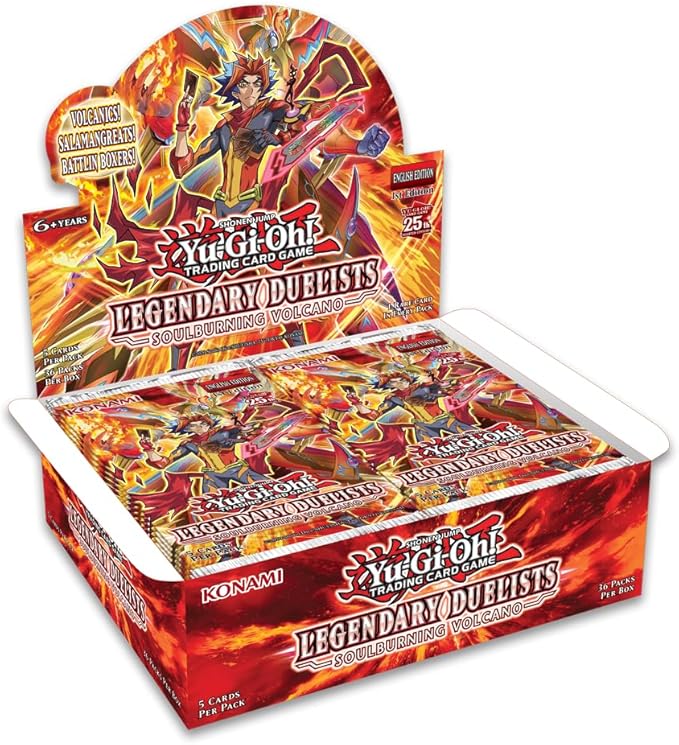 Yu-Gi-Oh! Trading Card Game (TCG): Legendary Duelists - Soulburning Volcano Booster Display