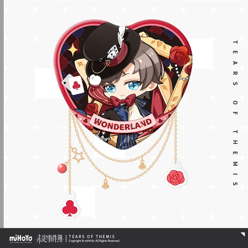 Tears of Themis Wonderland Series Chibi Heart-Shaped Chain Badge