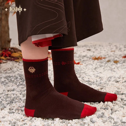 Genshin Impact Kaedehara Kazuha Theme Impression Series Mid-length Socks Set