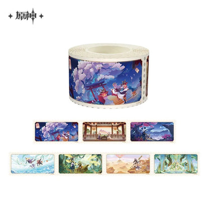 Genshin Impact Floating World Under the Moonlight Series Washi Tape