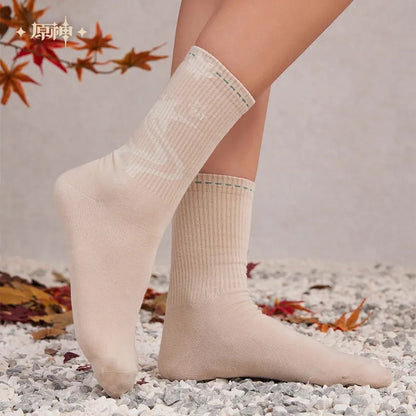 Genshin Impact Kaedehara Kazuha Theme Impression Series Mid-length Socks Set