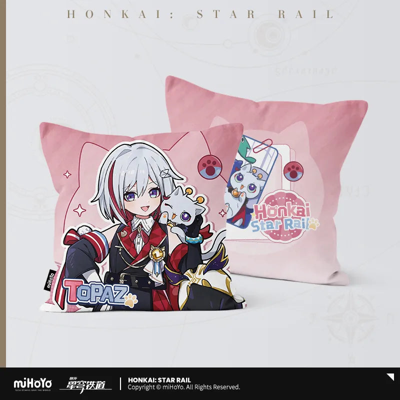 Honkai: Star Rail Little Cat Series Square Pillow