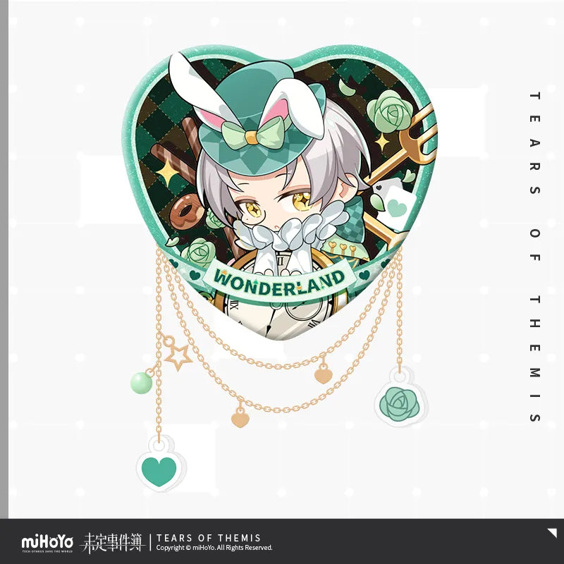 Tears of Themis Wonderland Series Chibi Heart-Shaped Chain Badge