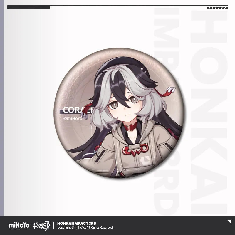 Honkai Impact 3rd Portrait Series Tinplate Badge Vol.2