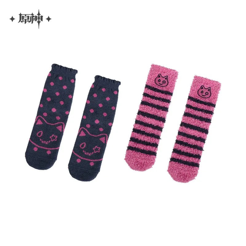 Genshin Impact House of the Hearth Winter Series Plush House Socks (2 Pairs)