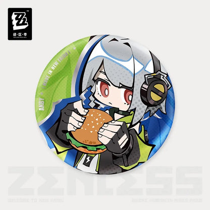 Zenless Zone Zero New Eridu Series Cunning Hares (Gentle House) Chibi Tinplate Badge