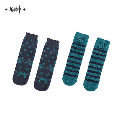 Genshin Impact House of the Hearth Winter Series Plush House Socks (2 Pairs)