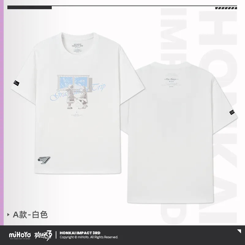 Honkai Impact 3rd Honkai Impression Graduation Trip Series Short Sleeve T-Shirt