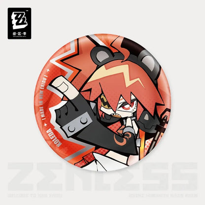 Zenless Zone Zero New Eridu Series Belobog Heavy IndustriesChibi Tinplate Badge