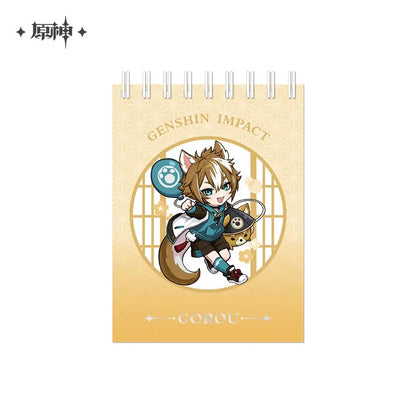 Genshin Impact Court of Outing Chibi Character Series Spiral Notebook