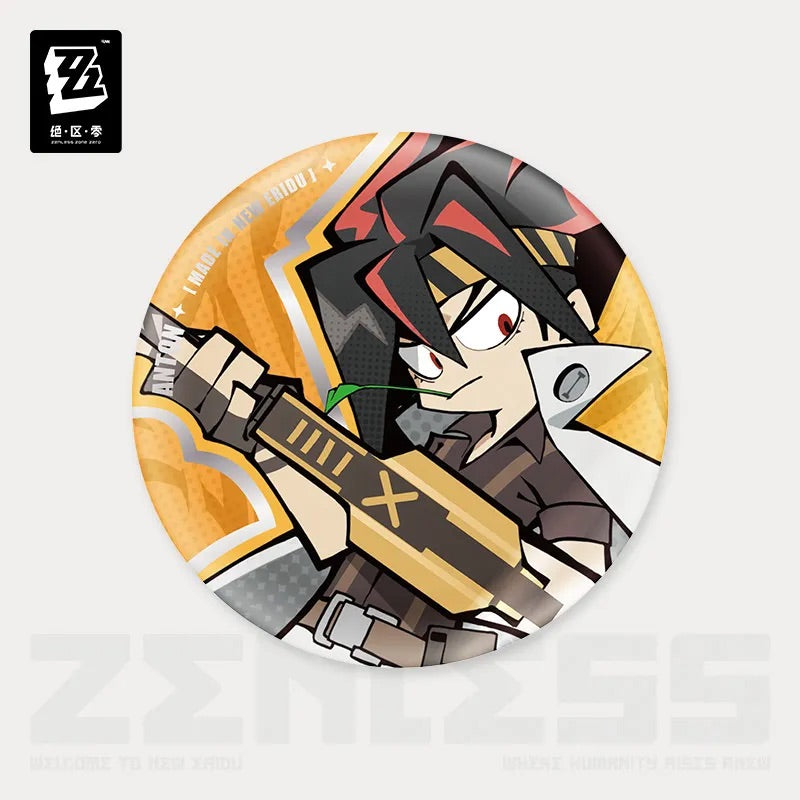 Zenless Zone Zero New Eridu Series Belobog Heavy IndustriesChibi Tinplate Badge