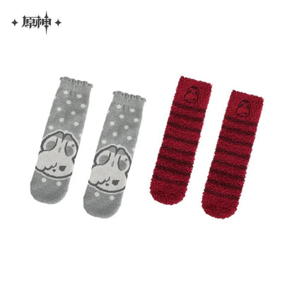 Genshin Impact House of the Hearth Winter Series Plush House Socks (2 Pairs)