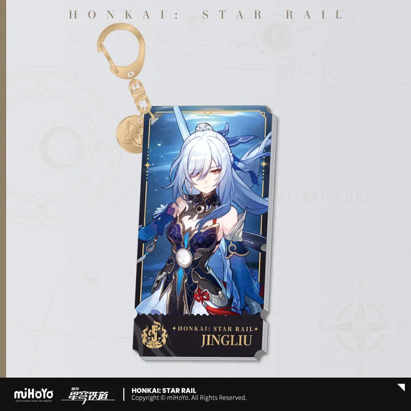 Honkai: Star Rail The Destruction Character Warp Artwork Acrylic Keychain