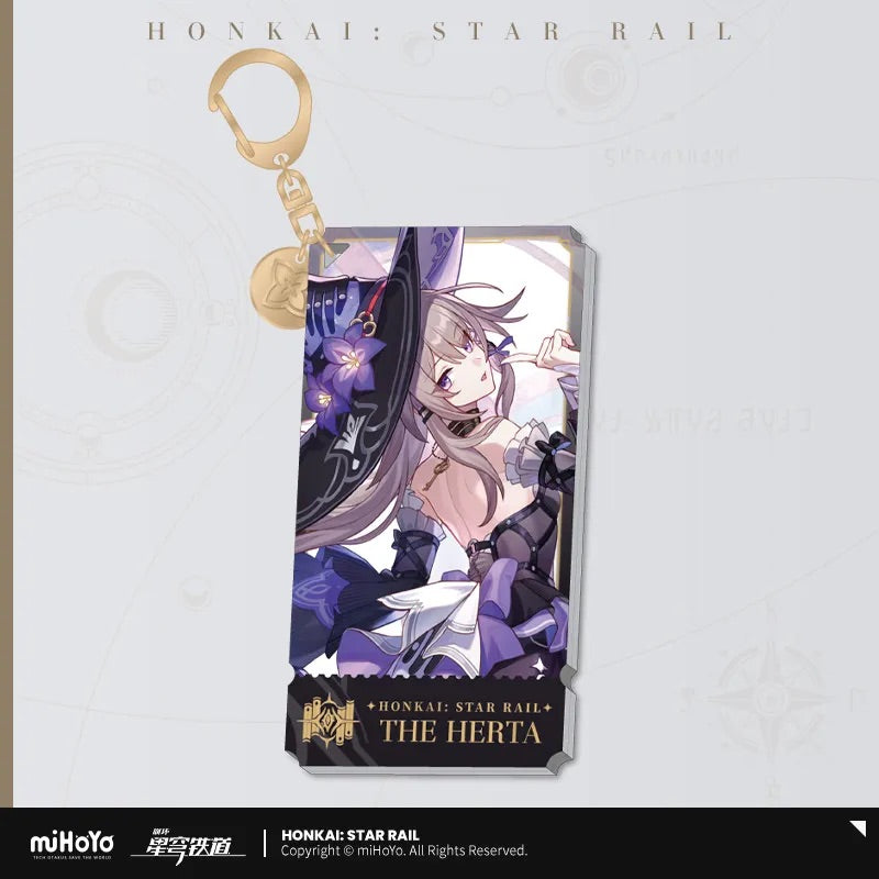 Honkai: Star Rail The Erudition Character Warp Artwork Acrylic Keychain