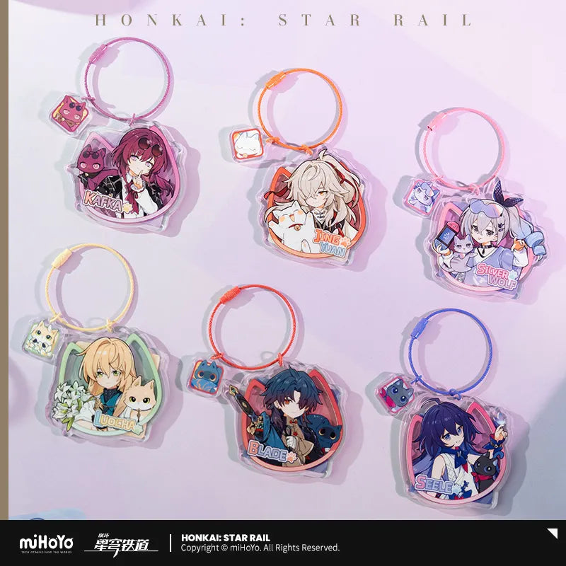 Honkai: Star Rail Little Cat Series Acrylic Keychain