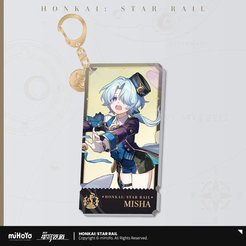 Honkai: Star Rail The Destruction Character Warp Artwork Acrylic Keychain