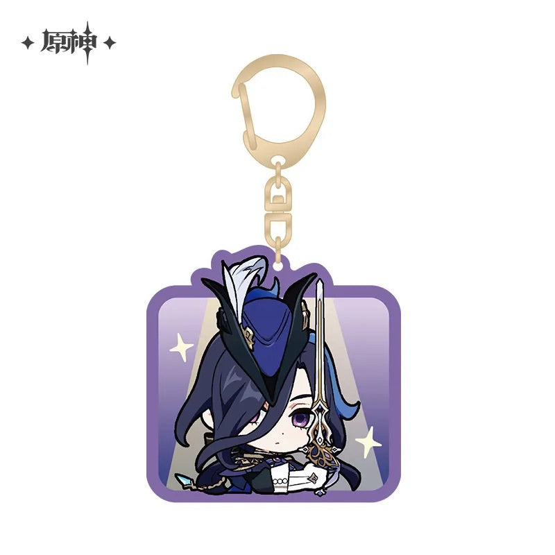 Genshin Impact Chibi Character Series Acrylic Keychain Court of Fontaine