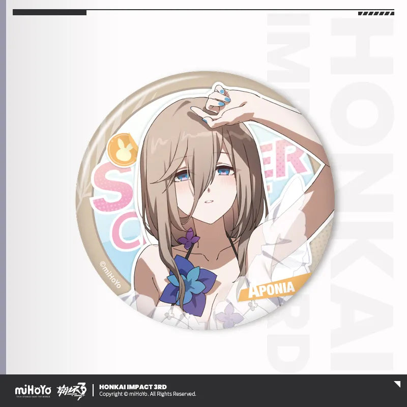 Honkai Impact 3rd Summer Cruise Series Tinplate Badge Vol.4