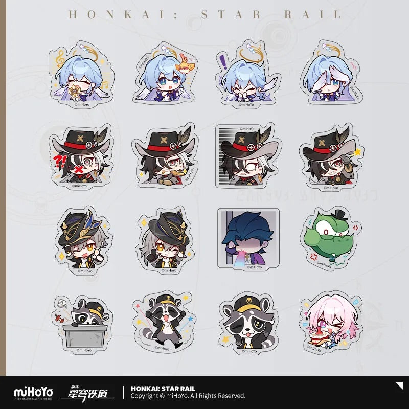 Honkai: Star Rail Pom-Pom Exhibition Series Chibi Sticker Box