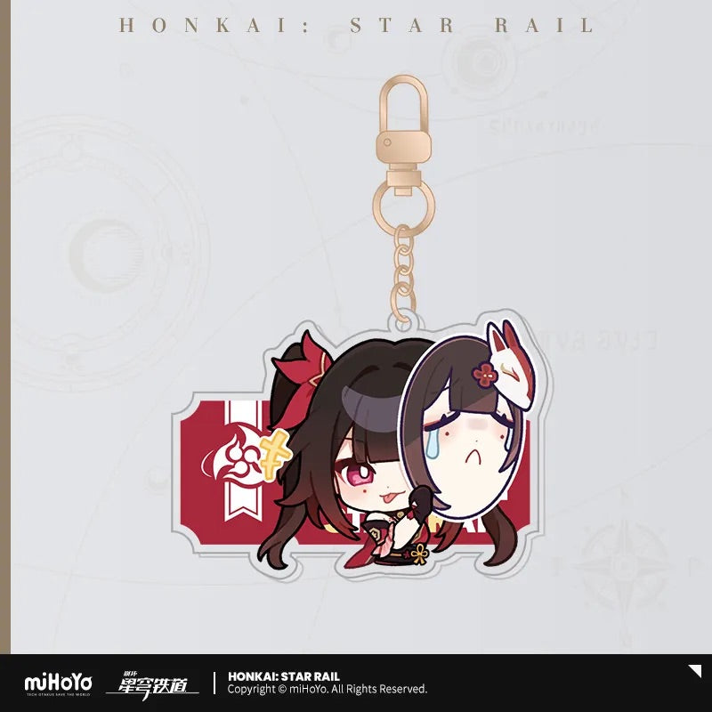 Honkai: Star Rail Pom-Pom Exhibition Series Acrylic Keychain