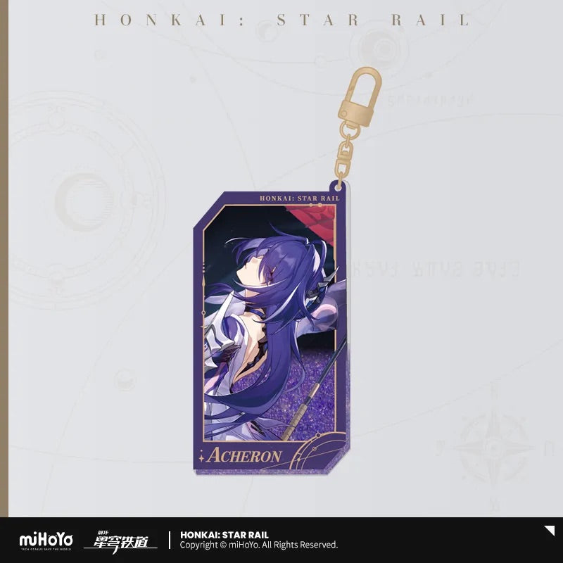 Honkai: Star Rail Invitation From The Stellar Series Quicksand Acrylic Keychain