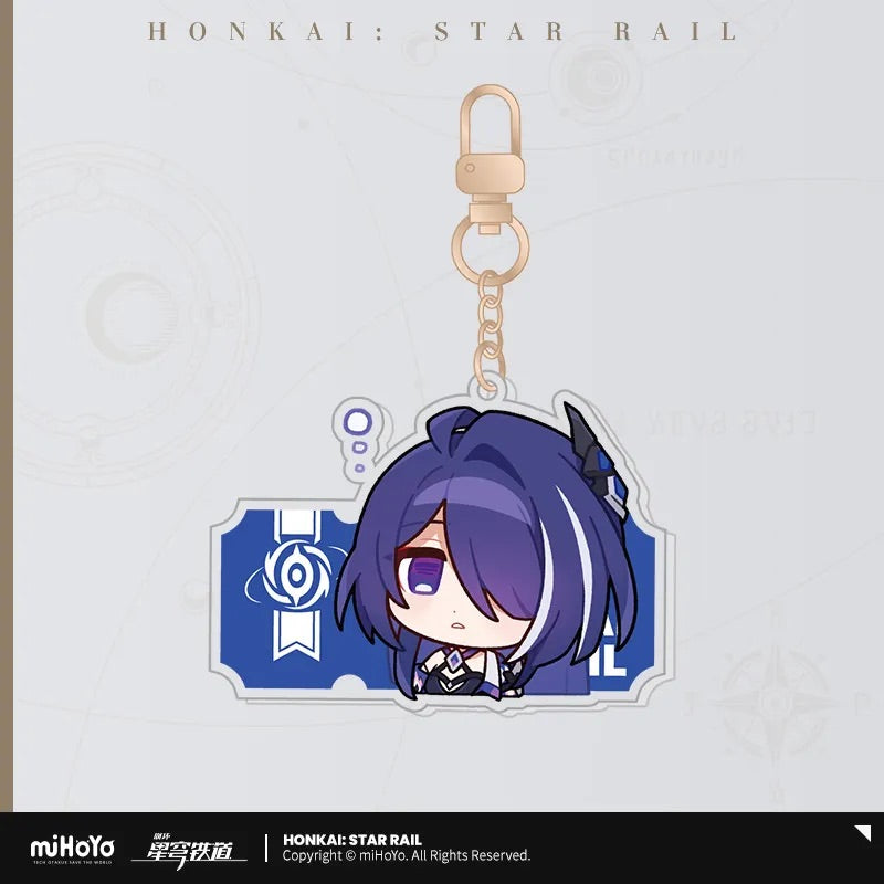 Honkai: Star Rail Pom-Pom Exhibition Series Acrylic Keychain