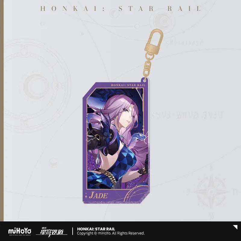 Honkai: Star Rail Invitation From The Stellar Series Quicksand Acrylic Keychain