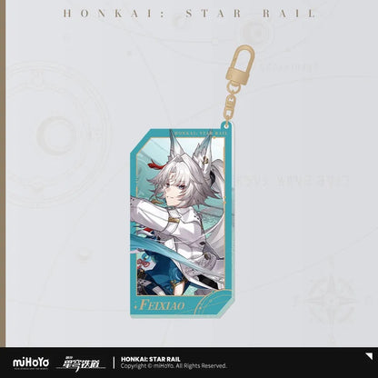 Honkai: Star Rail Invitation From The Stellar Series Quicksand Acrylic Keychain