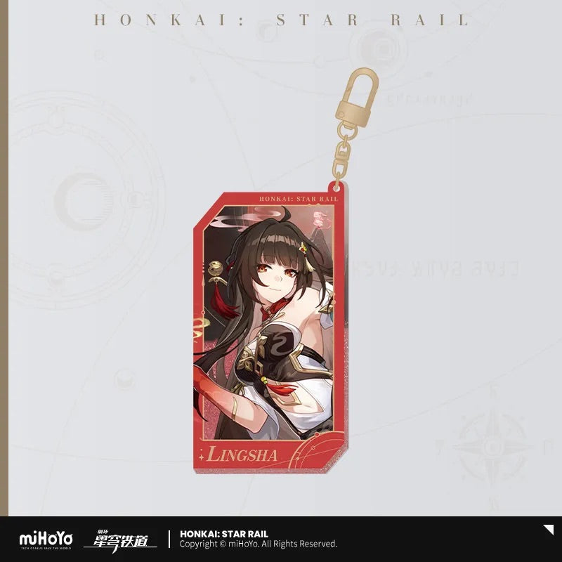 Honkai: Star Rail Invitation From The Stellar Series Quicksand Acrylic Keychain