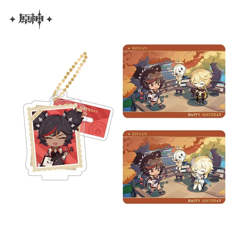 Genshin Impact Capturing the Good Times Series Stand Keychain& Collection Card