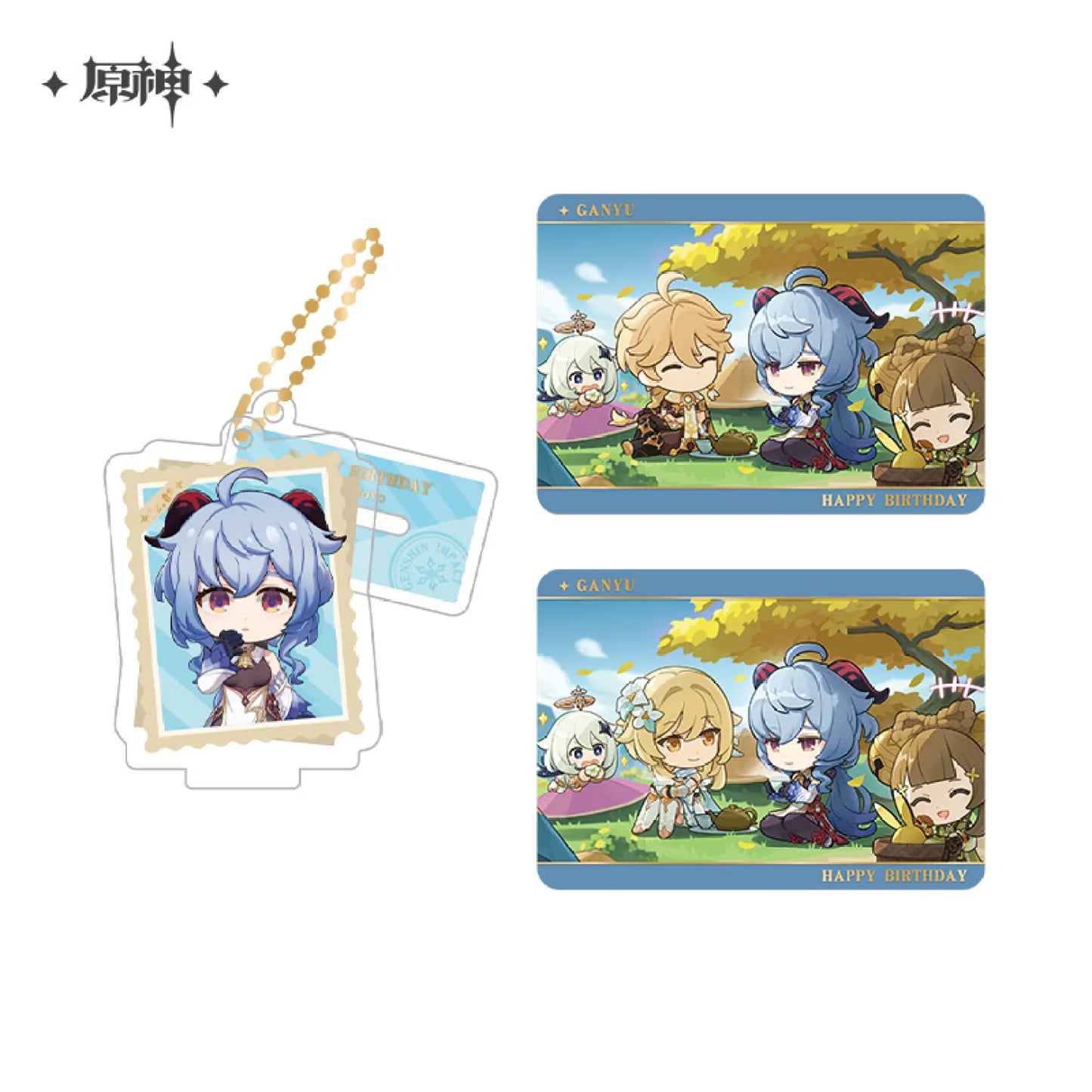 Genshin Impact Capturing the Good Times Series Stand Keychain& Collection Card