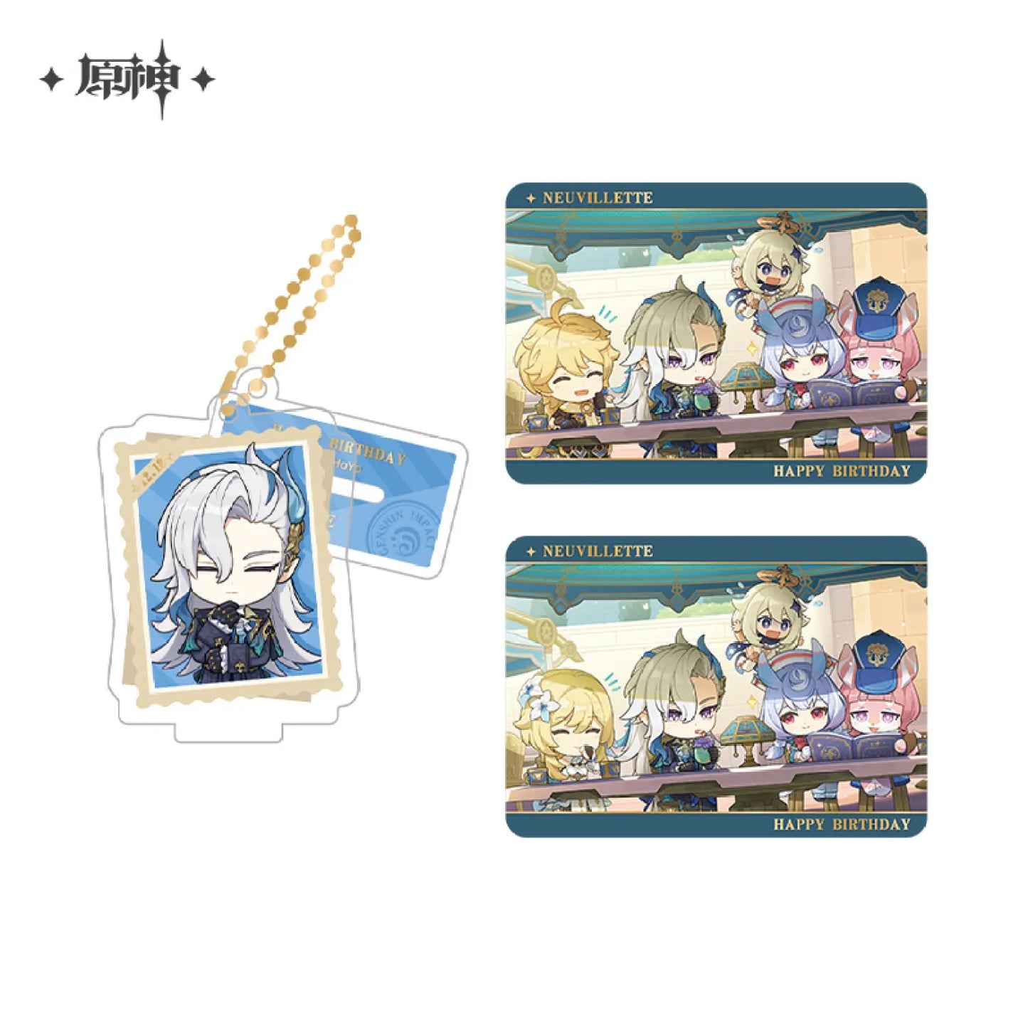 Genshin Impact Capturing the Good Times Series Stand Keychain& Collection Card