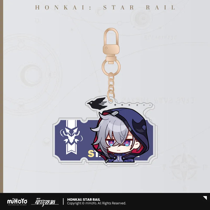 Honkai: Star Rail Pom-Pom Exhibition Series Acrylic Keychain