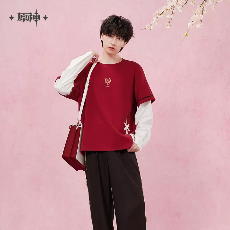 Genshin Impact Yae Miko Impression Series Patchwork Long-Sleeved T-shirt