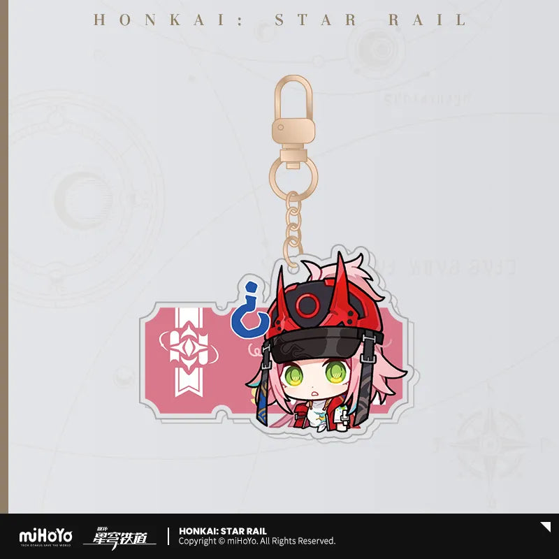 Honkai: Star Rail Pom-Pom Exhibition Series Acrylic Keychain