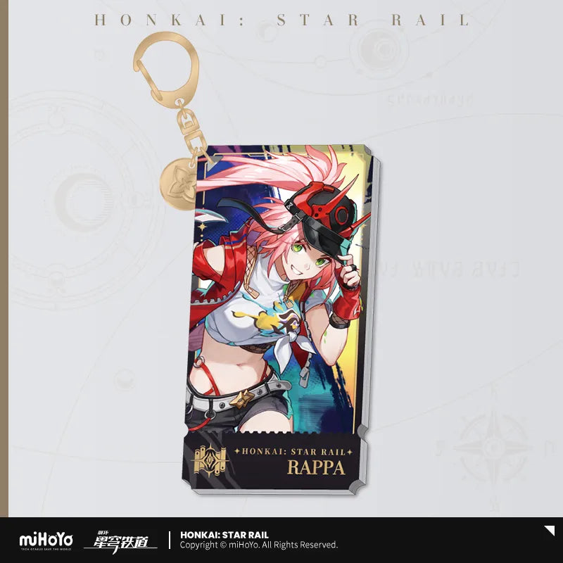 Honkai: Star Rail The Erudition Character Warp Artwork Acrylic Keychain