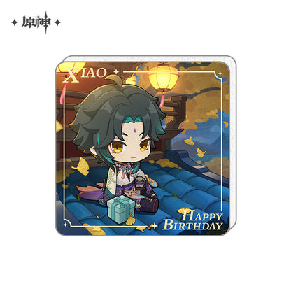 Genshin Impact Happy Birthday Series Acrylic Refrigerator Magnet