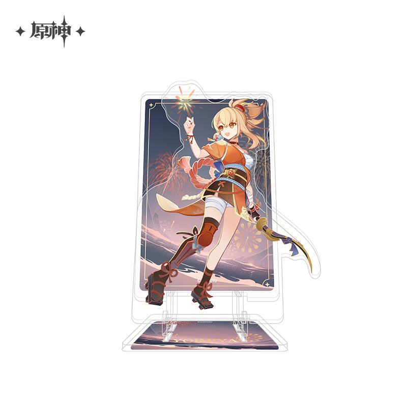 Genshin Impact Genius Invokation TCG Acrylic Mobile Phone Holder