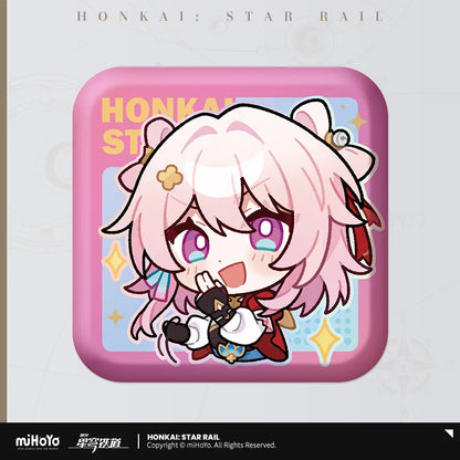 Honkai: Star Rail Pom-Pom Exhibition Series Square Tinplate Badge