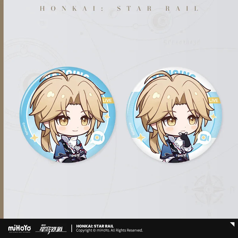 Honkai: Star Rail Owlbert's Reception Room Series Tinplate Badge Set