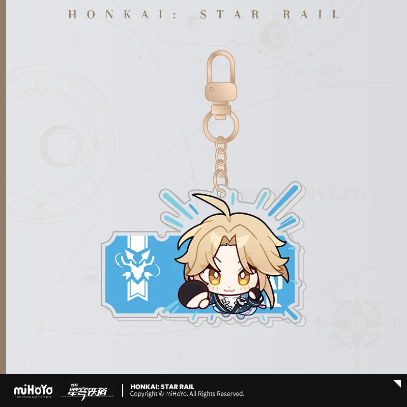 Honkai: Star Rail Pom-Pom Exhibition Series Acrylic Keychain