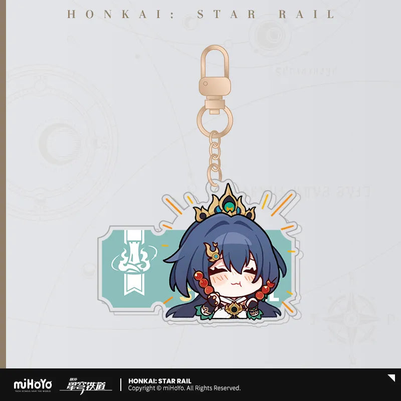 Honkai: Star Rail Pom-Pom Exhibition Series Acrylic Keychain